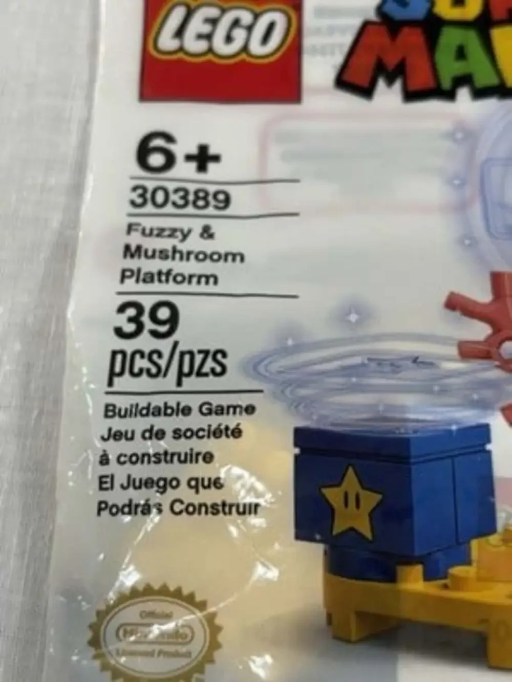 LEGO Super Mario: Fuzzy & Mushroom Platform Expansion Set (30389)